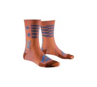 Chaussettes x socks gravel perform merino crew orange bleu