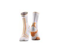 Chaussettes x socks trailrun terraskin expert crew blanc orange
