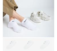 Chaussettes X3 Invisible Blanc Nike - Blanc - 39/42
