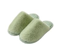 Chausson Anti Bruit Femme Pantoufle Femme Hiver Chaud Fermé Chaussons D'Intérieur Décontracté Pantoufle Plates Pantoufles Grande Taille Slippers Couleur Unie Babouche Semelle Feutre Chausson