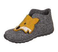 Chausson bébé - Superfit - Happy Lavagna Kombi - Laine gris et jaune - Semelle en caoutchouc - Mixte 20