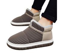 Chausson Chaud Homme, Chaussons D'IntéRieur pour Hommes Confortables Et Chauds avec Semelle éPaisse pour La Saison Automne Hiver Et Style Couple Tendance