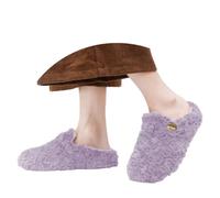 Chausson Chauffant Femme, Pantoufle Rigolote Femme,Chaussons Style FrançAis Chaussures Chaudes D'Hiver à Enfiler Avec Semelle éPaisse Mocassins AntidéRapants Pour L'IntéRieur Et L'ExtéRieur