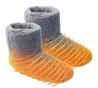 Chausson Chauffant, Pantoufle Chauffante pour les Pointures 39 à 43, Gris | Chaussure Chauffante, Chaussons Chauffants USB Lavable, Chaussons électriques Chauds en Peluche pour Hommes Femmes Intérieur
