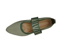 Chausson Chaussure Vintage Femme 50 Méditation Yoga Confortable Danse Talon Haut Chaussures Mariage Cuir Véritable Chaussons Enfant Sandales Fille Pointe Ballet Ballerines a-armée Verte 36