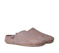 Chausson de maison pour femme en feutre recyclé - MONA-FR - Taupe, 38 EU