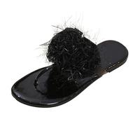 Chausson Drole Chaussons pour Femmes Confortables et décontractés,Style Tongs,Parfaits pour Un Usage Quotidien et Les Vacances à la Plage.Chaussures faciles à Enfiler Semelle Plate l'été.