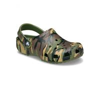 Crocs Classic Camouflage Clog K Sabot, Vert Kaki/Multicolore, 34 EU