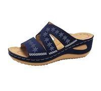 Chausson Ete Femme Sandales Femmes Été Confortables Pantoufles Femme Ete Sandales Compensées Été Plates Pour Confortable Chaussures Chic Et Mules Pied Tong Compensee La Plage L'extérieur Confort