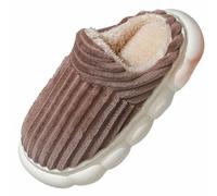 Chausson Femme 41 Chausson Fantaisie Femme 2025 New Slipper Booties Women Men The Cozy Stylish Slipper Non Plush Warm Home Slippers Pour Ado Antidérapant Pour Chaussons (Coffee 40)