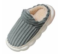 Chausson Femme 41 Chausson Fantaisie Femme 2025 New Slipper Booties Women Men The Cozy Stylish Slipper Non Plush Warm Home Slippers Pour Ado Antidérapant Pour Chaussons (Grey 38)