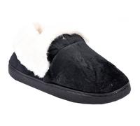 Chausson Femme COCOONING - OZABI - MD8698 Noir - Fourrées et Antidérapantes 36