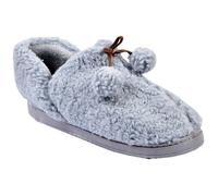 Chausson Femme COCOONING - OZABI - PD7195 Gris - Fourré et Antidérapant 38/39