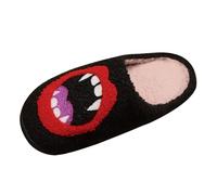 Chausson Femme D'Halloween Chausson Maison Femme Polaire Respirante en Peluche Doublure Pantoufle Anti Slip D'intérieur Automne Hiver Chaud Doux Confort Mignon Motif Impression Décontractés Pantoufle