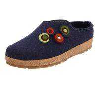 Chausson Femme - Haflinger - Kanon - 100% Laine Bouillie - Marine - Confortable et Résistant 41