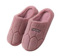 Chausson Femme Hiver Pantoufles Respirables Coton Bout Fermé Réglable Unisexe Claquettes Lavables Chaussures pour Intérieur Extérieur Dames Confort Chaud Silencieux Portable