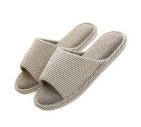 Chausson Femme Hiver Slippers Laine Peluche Doublée Lin Coton Respirant Bois Plancher Compatible Chaussures pour Intérieur Extérieur Petite Amie Cadeaux Chaud Silencieux Portable