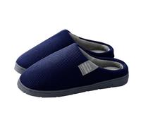 Chausson Femme Homme Pantoufles en Peluche Chaud Fourrure Mules Memory Foam Slippers Antidérapant Semelle Intérieur/extérieur Confortable AntidéRapant Chaussons Homme Fourrure Mules Pantoufles, 40-45