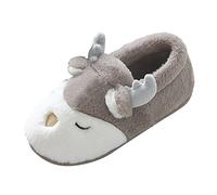 Chausson Femme Noel Chausson Ergonomique Femme Chaussons Mignons de Talon de pour Les Pantoufles Chaudes d'hiver de Maison d'hommes Mule Femme Confortable Chaussons Femme Bottines (Coffee, 44-45)