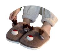 Chausson Femme Rigolo, Chausson Peluche Femme Hiver Unisexes Et Confortables avec Semelle Un Confort Et Une Chaleur Optimaux à Intérieur en Fausse Fourrure Douce Parfaites Les FêTes Fête 2026