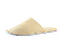 Chausson Homme AntidéRapant Sabots FourréS Femme Hommes et femmes pantoufles jetables hôtel séjour à la maison corail velours semelle antidérapante Chaussons Chauds Femme Chausson (J, One Size)