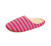 Chausson Homme Femme Mules Automne Hiver Slippers Lin Coton Respirant Bois Plancher Compatible Chaussures Pour Diabétiques Femmes Petite Amie Cadeaux Antidérapant Bout Fermé