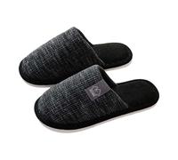 Chausson Homme Femme Slippers Laine Peluche Doublée Pantoufles Léger Portable Silencieux Mules Fausse Fourrure Chaussures pour Arthrite dème Hommes Chaussons Feutre Cadeaux Maman Dames