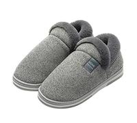 Chausson Homme Hiver Antidérapantes Chaussons Doublées Léger en Peluche Forme Intérieures Slipper pour Hommes Confortables Décontractées Pas Cher Pantoufles en Mousse À Mémoire pour La Maison Chaud