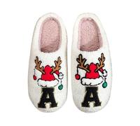 Chausson Lutin Fantaisie Peluche Homme Femme Noel Pantoufles Hiver Pantoufle Grinch Chaussons Chaud Pere Des Confortable Antidérapant Isotherme Slippers De Antiderapant Charentaise Noël Charentaises