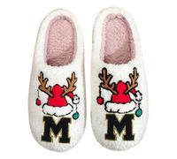 Chausson Noël Pantoufle Pantoufles Homme Noel Chaussons Isotherme Femme Grinch Hiver Lutin De Slippers Fantaisie Pere Couple Assorti Peluche Des Confortable Antidérapant Chaude Femmes Rigolote Chaud