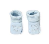 Chausson Pour Bébé Brodé Parrain Est Trop Fort #b0cce6 NAISSANCE(45/50)
