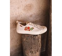 Chausson pour femme avec broderie florale | GILDA-FL 35