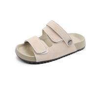 Chausson Sandales pour Filles,Pantoufles Confortables à Bout Ouvert,avec Brides réglables à Scratch,idéales pour l'été.