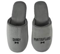Chaussons à message collection L'ESPRIT DU CANAP' gris taille 40/41 44/45
