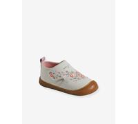 Chaussons à scratchs toile imprimée bébé blanc imprimé 26