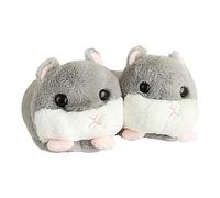 Chaussons animaux pour hamster pantoufles d'hiver maison chaude en coton antidérapant pantoufles chaussures hamster pantoufles animaux pantoufles peluche pantoufles peluche pantoufles dessin animé