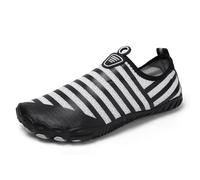 Chaussons Aqua Enfilables Femme Baskets Séchage Rapide Tige Respirante Amorti Doux Ajustement Souple Semelle Antidérapante Plage Fitness Voyage,Noir,42 EU