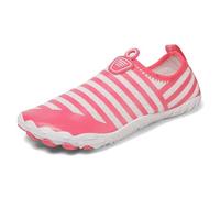 Chaussons Aqua Enfilables Femme Baskets Séchage Rapide Tige Respirante Amorti Doux Ajustement Souple Semelle Antidérapante Plage Fitness Voyage,Rose,45 EU