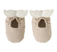 Chaussons avec ailes d'ange biscuit (0-6 mois)
