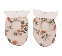 Chaussons avec ailes d'ange gaze de coton fleurs