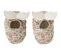 Chaussons Avec Ailes D'ange Imprimé Liberty (0-6 Mois) Rose, Marron, Vert 0/6M(50/67)