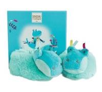 Chaussons avec hochet 0-6 mois crocodile - doudou et compagnie G