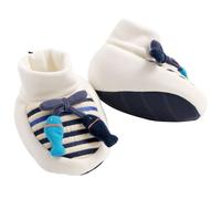Chaussons marinière poissons - baby sailor blanc/bleu 0/3M-(50/60)