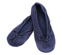 Chaussons Ballerines Classiques Satinés Pour Femmes Isotoner