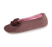 Chaussons ballerines détail nœud précieux taupe 37