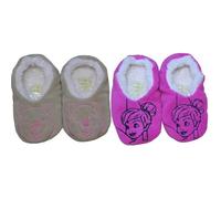 Chaussons Ballerines - DISNEY - Lot de 2 - Doux et Chauds - Semelle Antidérapante - Fille 31/35