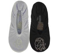 Chaussons Ballerines - DISNEY - Lot de 2 - Impressions Princesses - Semelle antidérapante - Lavable en machine 29/31
