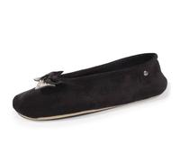 Chaussons ballerines nœud bijou noir 37