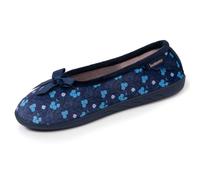 Chaussons Ballerines Ultra Confortables Semelle À Mémoire De Forme Liberty Bleu 38