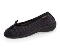 Isotoner Chaussons pantoufles Ballerines femme ultra doux, ultra confort talon de 3,8 cm, 39 EU, pois